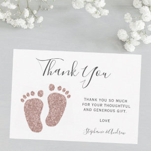 Babyskor Rosa Glitter Feet Tack Kort