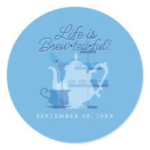 Babyskor Tea Party Cute Minimalist Chic Blue