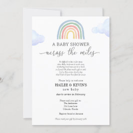 Babyskor tvärs över Miles Inbjudningar
