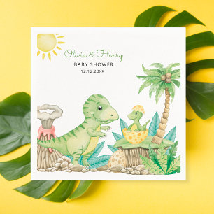 Babyskugga för spädbarn i Cute Dinosaur Pappersservett