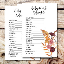 Babyskusskammussla Fall Rustic blommigt