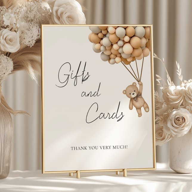 Babyskuvrar och babykort i ballong poster (Skapare uppladdad)