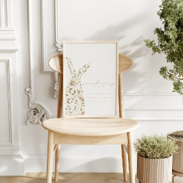 Babyskylt över Vår Blommigt  Babykläder i Påsk Poster