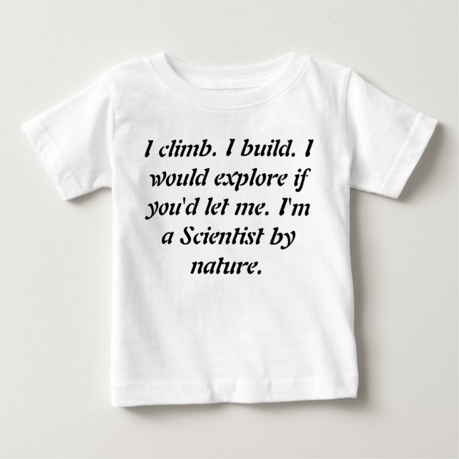 Babysmåbarn som är snilleTshirts - vetenskap Tee (Framsida)
