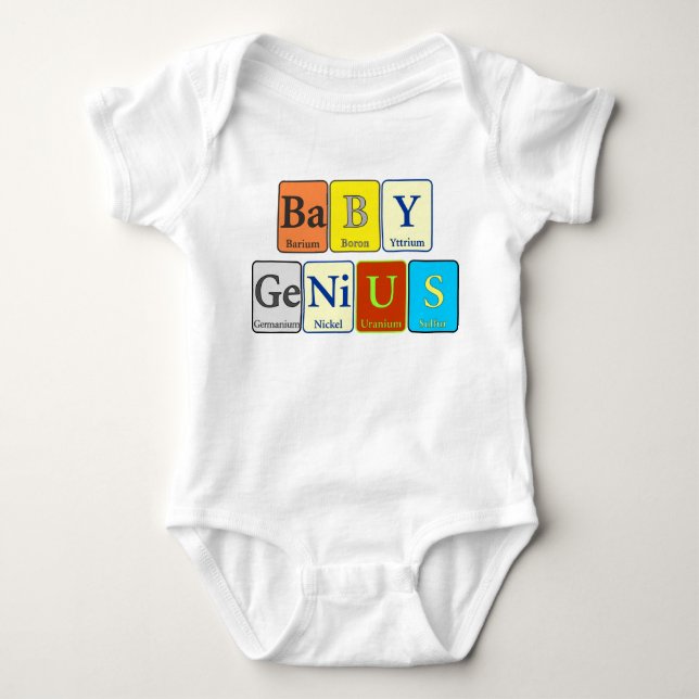 Babysnille - periodisk design t-shirt (Framsida)