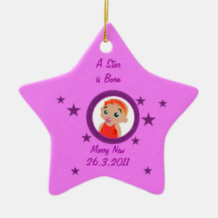 Babystjärnaprydnadar Julgransprydnad Keramik