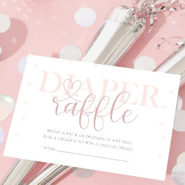 Babystölder Vackerlig pastel Diaper raffle Tilläggskort