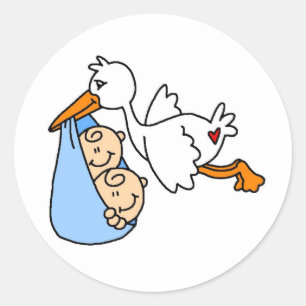 BABYSTORKTWINS RUNT KLISTERMÄRKE