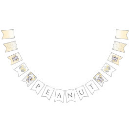 Babystövel för laveringsbubblor i cute Gult Vimplar