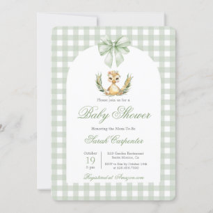 Babystövel för Mallard Anka Baby Shower Inbjudningar