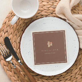 Babystövel för minimalistisk höst Löv "Fall in Kär Pappersservett