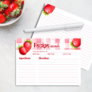 Babystövel Gingham för jordgubbsrecept på recept p Tack Kort