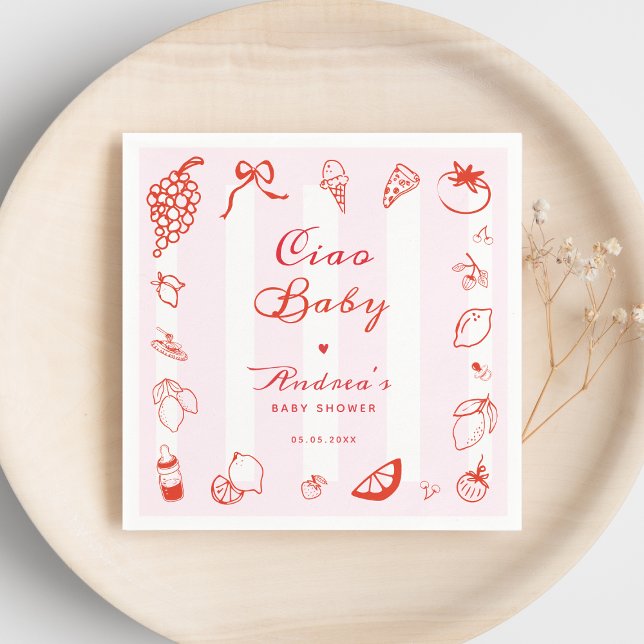 Babystövel i Ciao Baby Italienska Hand plockade Le Pappersservett (Skapare uppladdad)