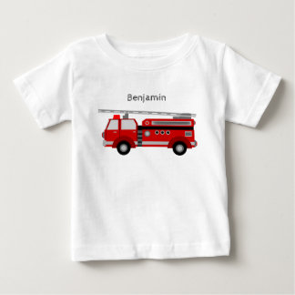 Babyt-Skjortan med avfyrar lastbilen och namn T Shirt