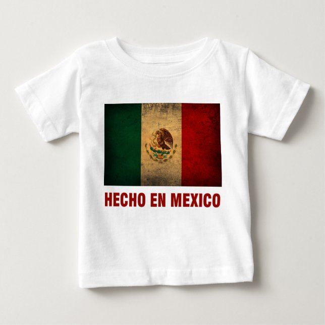 BabyT-tröja - flagga för Hecho en Mexico T-shirt (Framsida)