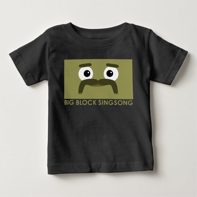 BabyT-tröja för BBSS Moustachios #3 Tee Shirt (Framsida)