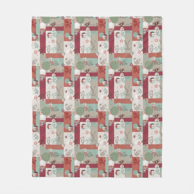 Babytäckemönster 2 fleecefilt (Framsidan)