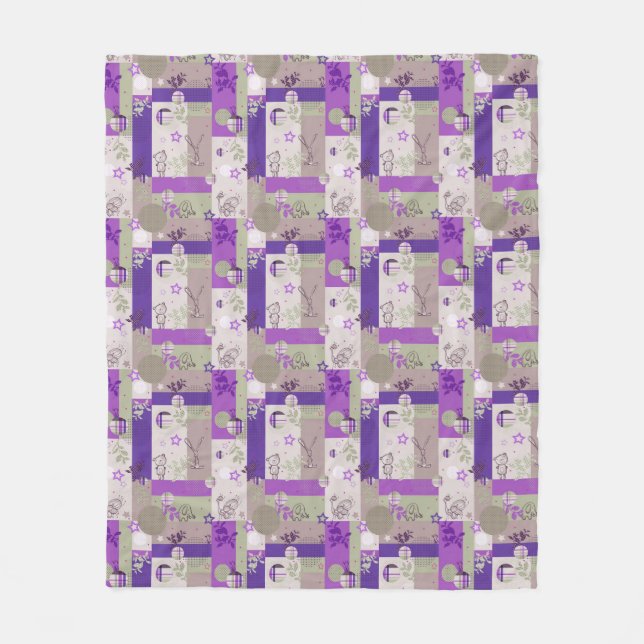 Babytäckemönster Fleecefilt (Framsidan)