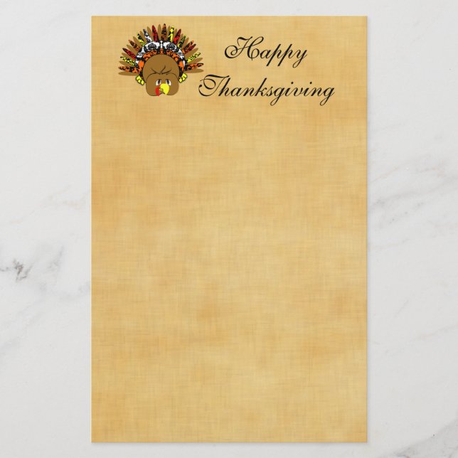 babyturkeycolorsdamaskcirklar brevpapper (Framsida)