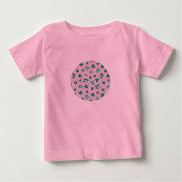 Babytutubodysuit med klöverlöv på rosor t-shirt