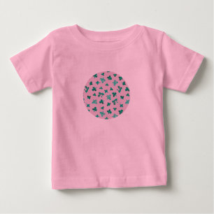 Babytutubodysuit med klöverlöv på rosor t-shirt