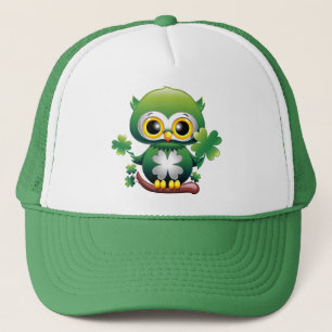 Babyuggla Söt St Patrick Tecknad Film Keps