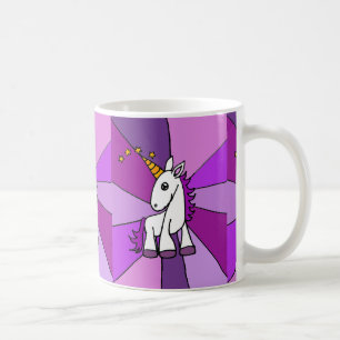 BabyUnicorn med guld- Hornkonst Kaffemugg