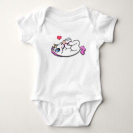 Babyunicorn som matar tid tee shirt