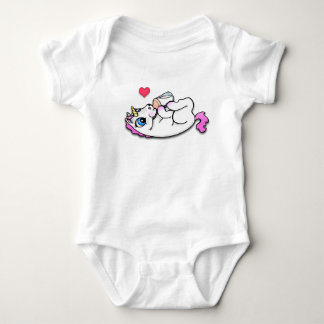 Babyunicorn som matar tid tröja