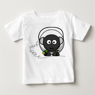 Babyutslagsplats med fårtrycket t-shirt