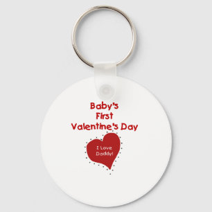 Babyvalentinen älskar jag pappa nyckelring