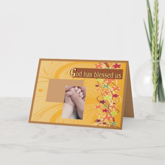 Babyvälsignelse Meddelande (Framsida)