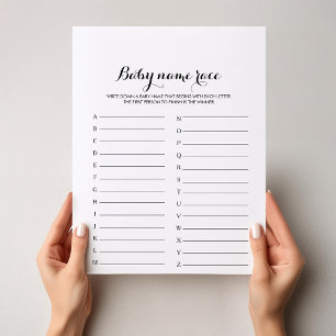 Babyvilt i modern kalligrafi Baby Namn Tävling