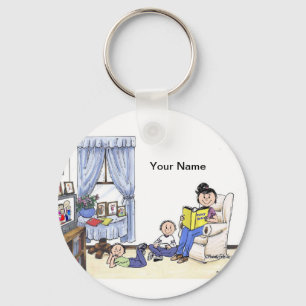 Babyvvakt 2 Boys Ceramic Ornament Nyckelring