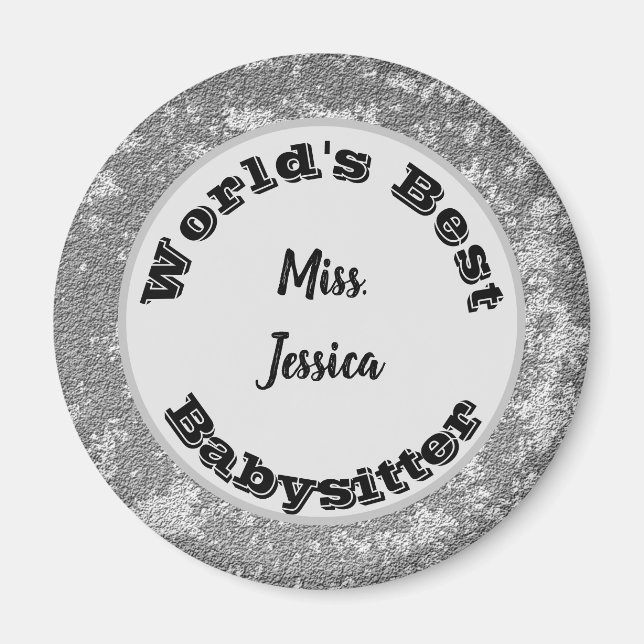 Babyvvakt Apprecition Marved Silver Tack Magnet (Framsidan)