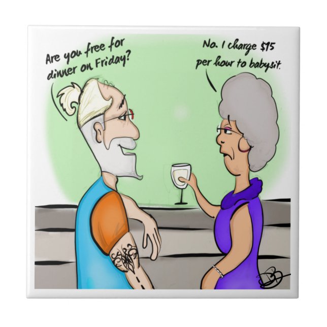 Babyvvakt Ceramic Tile Kakelplatta (Framsidan)