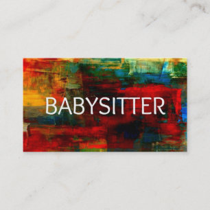 Babyvvakt Colorful Affärskort Visitkort