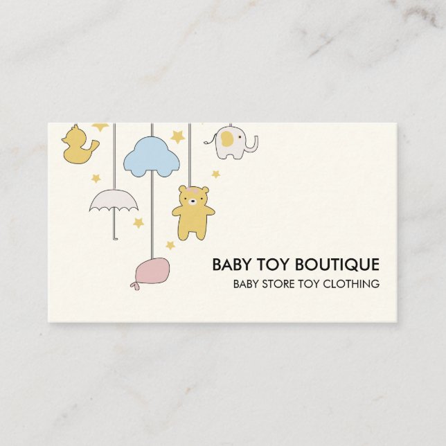 Babyvvakt Daycare Nursery Leksak Boutique Visitkort (Framsida)