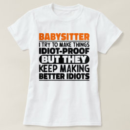 Babyvvakt jag försöker göra Sak Roliga meningar T Shirt