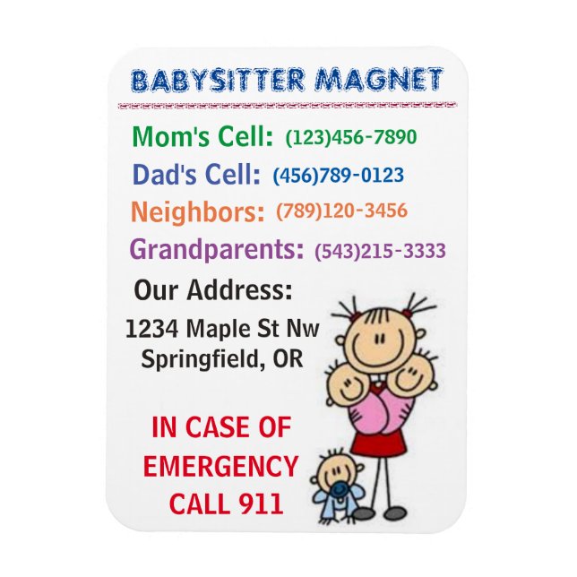 Babyvvakt Magnet (Vertikal)