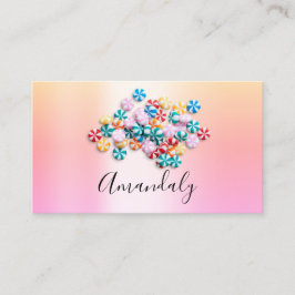 Babyvvakt Nanny Child Daycare Feet Pastels Gelly Visitkort