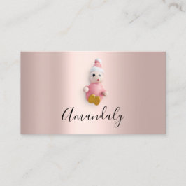 Babyvvakt Nanny Professionell Child Daycare Cute Visitkort