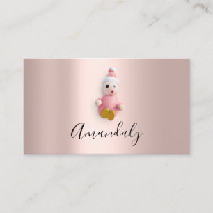 Babyvvakt Nanny Professionell Child Daycare Cute Visitkort