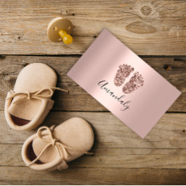Babyvvakt Nanny Professionell Child Daycare Feet Visitkort