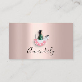 Babyvvakt Nanny Professionell Child Daycare Ro Visitkort