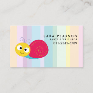 Babyvvakt Tutor Child Care Snigel Visitkort