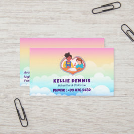 Babywatch Professionell Business | Cute Rainbow Visitkort