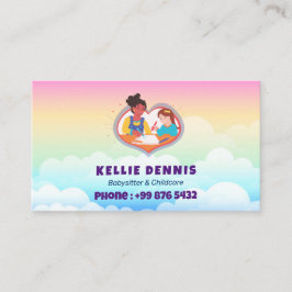 Babywatch Professionell Business | Cute Rainbow Visitkort
