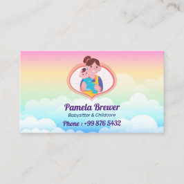 Babywatch Professionell Business | Cute Rainbow Visitkort
