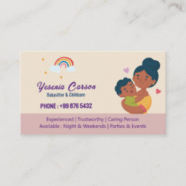 Babywatch Professionell Business | Cute Rainbow Visitkort